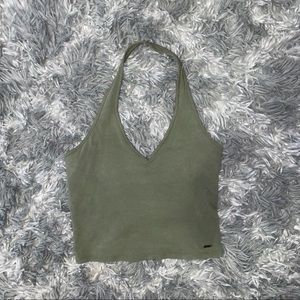 Green Halter Top